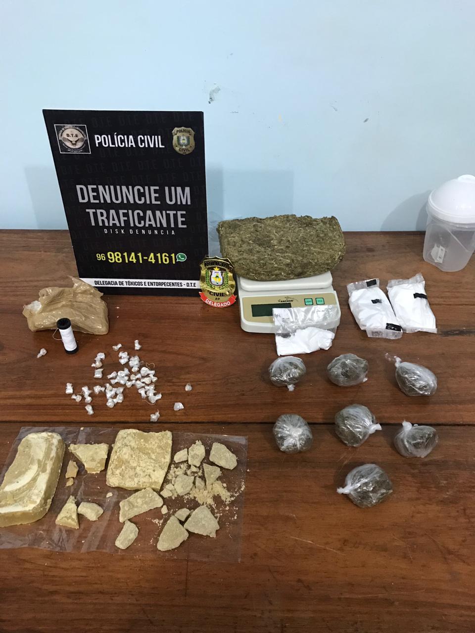 POLÍCIA CIVIL PRENDE CASAL COM CRACK E SKANK EM MACAPÁ 